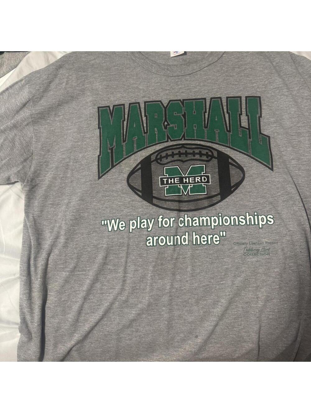 Vintage Marshall Men's Grey Shirt